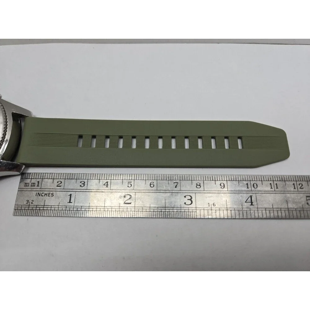 Samsung Gear S3 Classic ATT LTE GPS 46mm Silver Smartwatch Green Band - Read